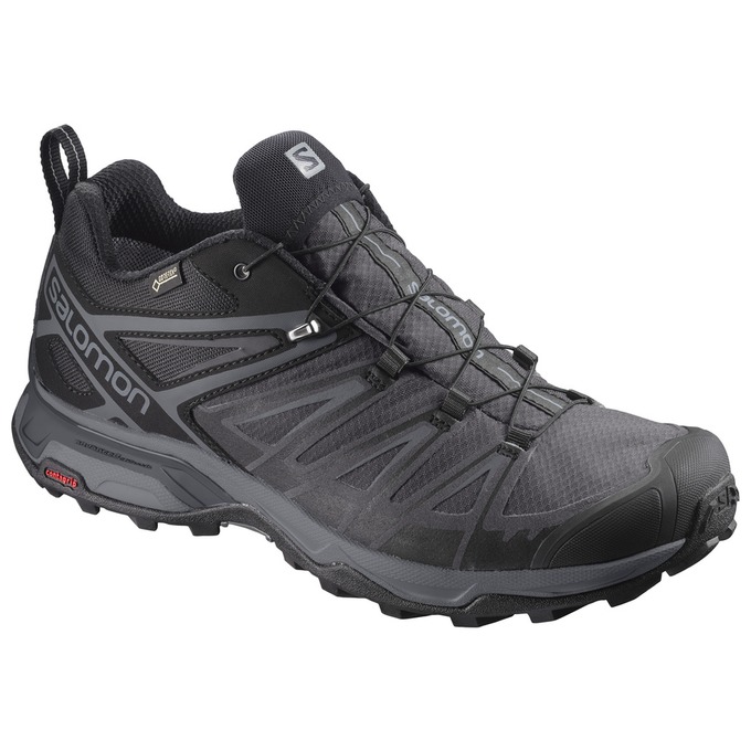 Salomon Singapore Mens Hiking Shoes - X ULTRA 3 GTX® Black | 34201-JGSC